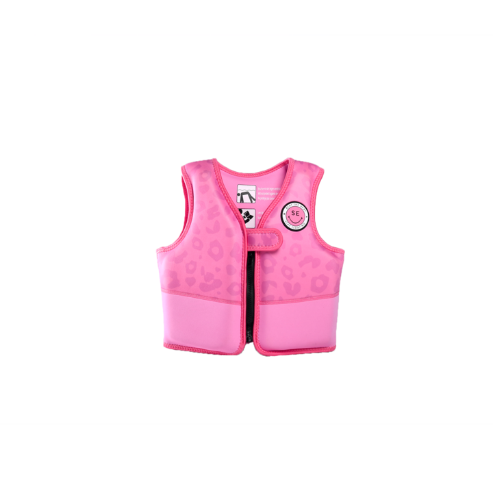 Zwemvest Roze Panterprint 18-30 kg