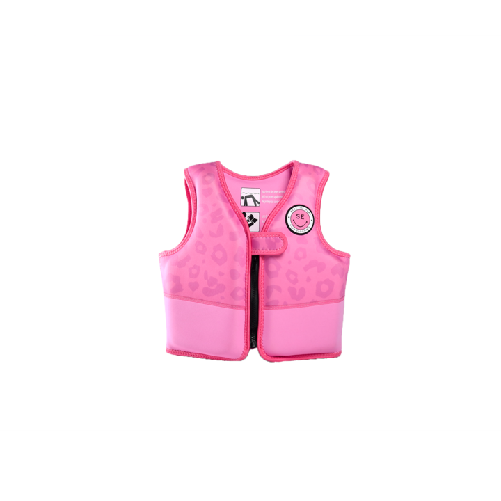 Zwemvest Roze Panterprint 18-30 kg
