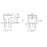 Hayward Skimmer Premium / Cofies antraciet grijs voor liner zwembaden kleine opening