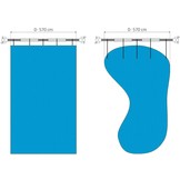 Bevestigingsbanden afdekking met klemmen - complete set