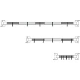 Bevestigingsbanden afdekking met klemmen - complete set