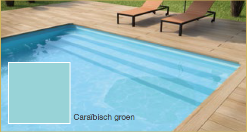 Zwembad Folie Liner Ø2,50 rond x 0,50m diep - Groen