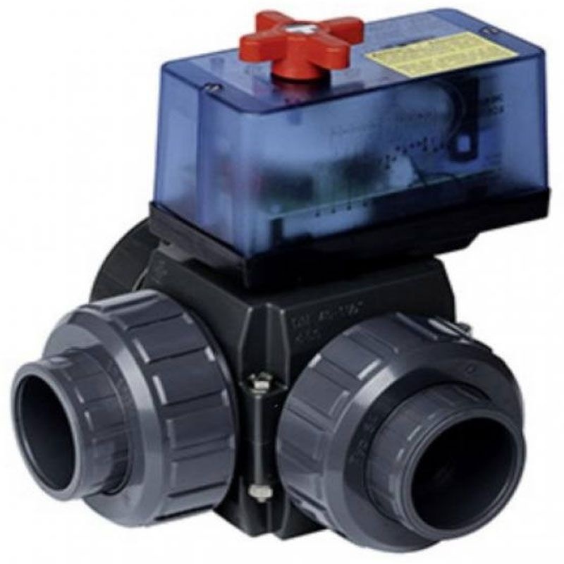 3-weg elektronische kogelkraan 50 mm, 230V AC