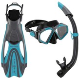 Aqua Lung Sports Hawkeye Travel Set zwart / turkoise