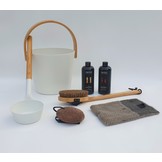 Cadeau set  Sauna emmer wit
