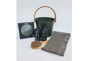 Cadeau set Sauna emmer groen