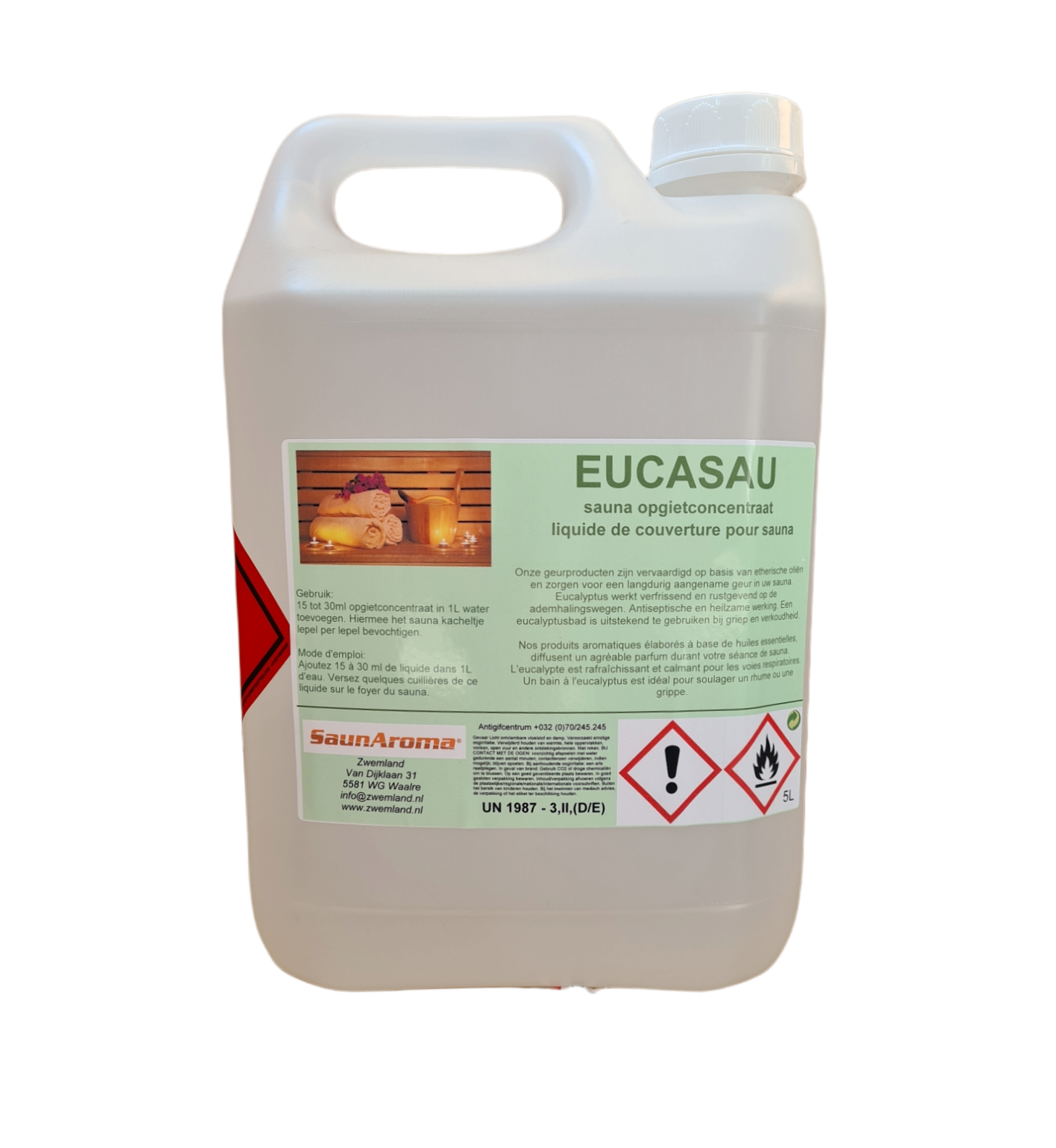Sauna opgietmiddel Eucalyptus 5 Liter