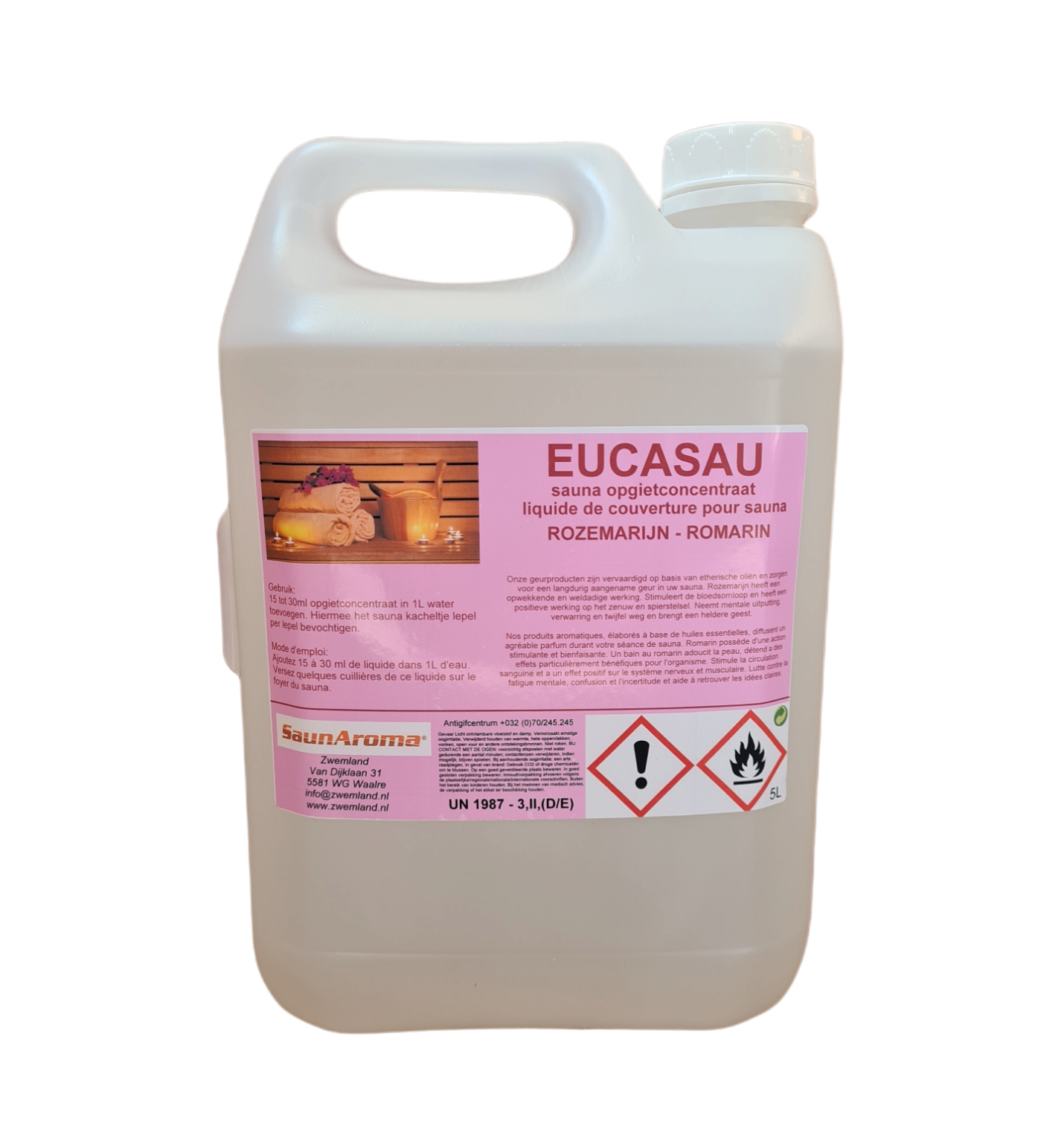 Sauna opgietmiddel Rozemarijn 5 Liter