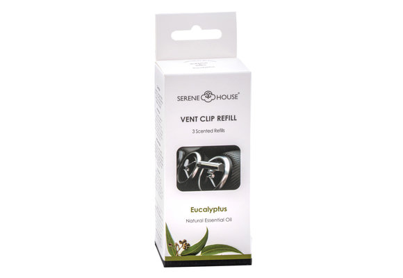 Serene House Car Scent Vent Clip navulling (3x) - Eucalyptus
