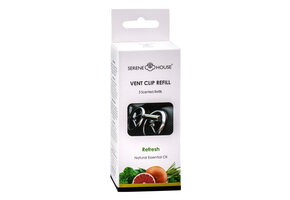 Serene House Car Scent Vent Clip navulling (3x) - Refresh
