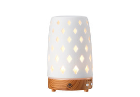 Serene House Ultrasonic Diffuser Diamond White Lightwood base 90ml
