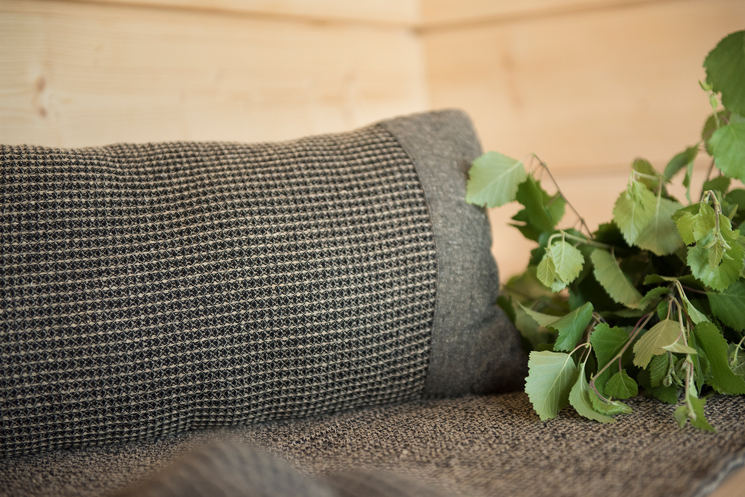 Kenno Sauna Kussen - Bruin - 50x22 cm