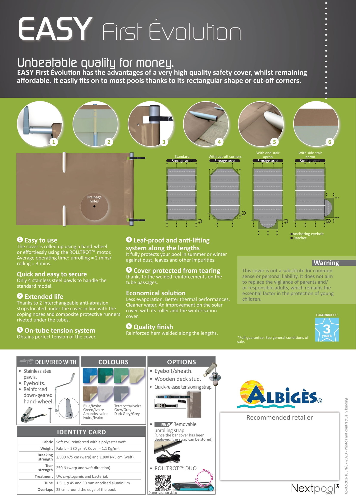 Easy First Evolution Veiligheids Zwembad Afdekking