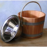 Sauna Roestvrij Staal Inzetemmer - 2 Liter RVS Binnen emmer