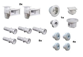 Set Inbouwdelen Hayward Voor Folie Zwembaden Tot 3,5x7 meter