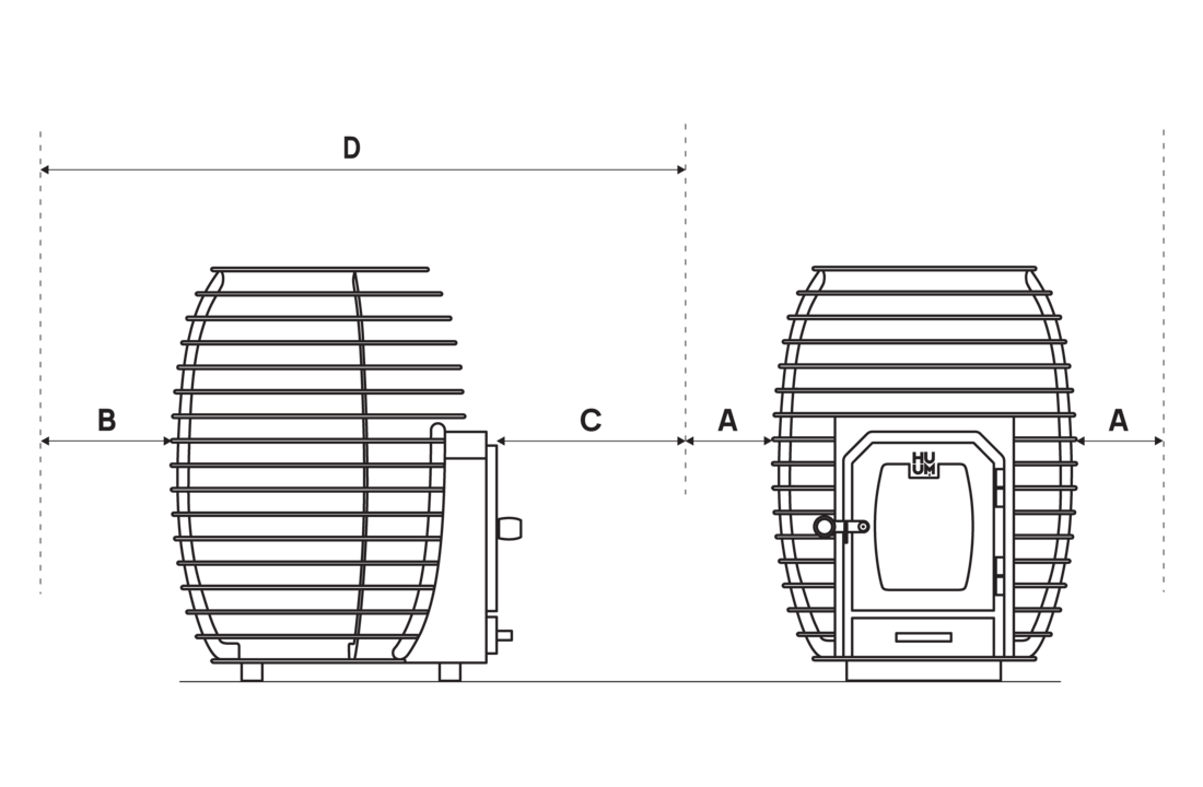 Huum sauna heater Hive Wood