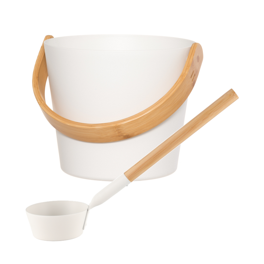 Cadeau set  Sauna emmer wit