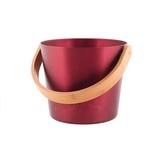 Cadeau set  Sauna emmer bordeaux rood