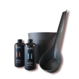 Cadeau set  Sauna emmer Pisara zwart