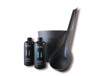 Cadeau set  Sauna emmer Pisara zwart