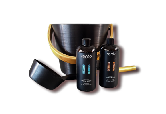 Cadeau set  Sauna emmer zwart