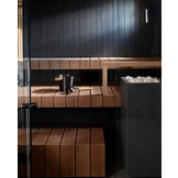 Rento Sauna Emmer Aluminium met Bamboe Handvat Zwart