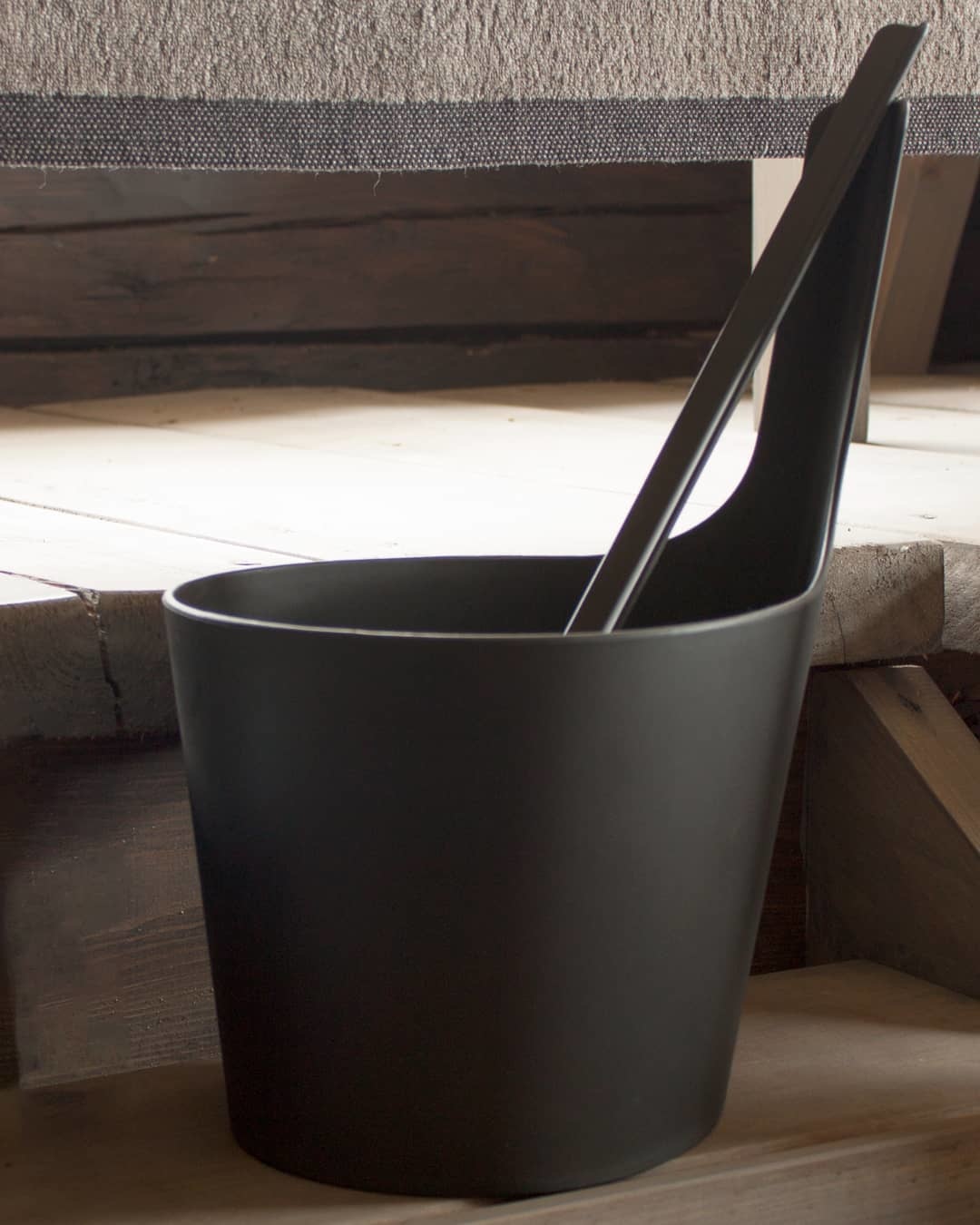 Cadeau set  Sauna emmer Pisara zwart
