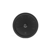 Cadeau set Sauna emmer zwart bamboe thermometer