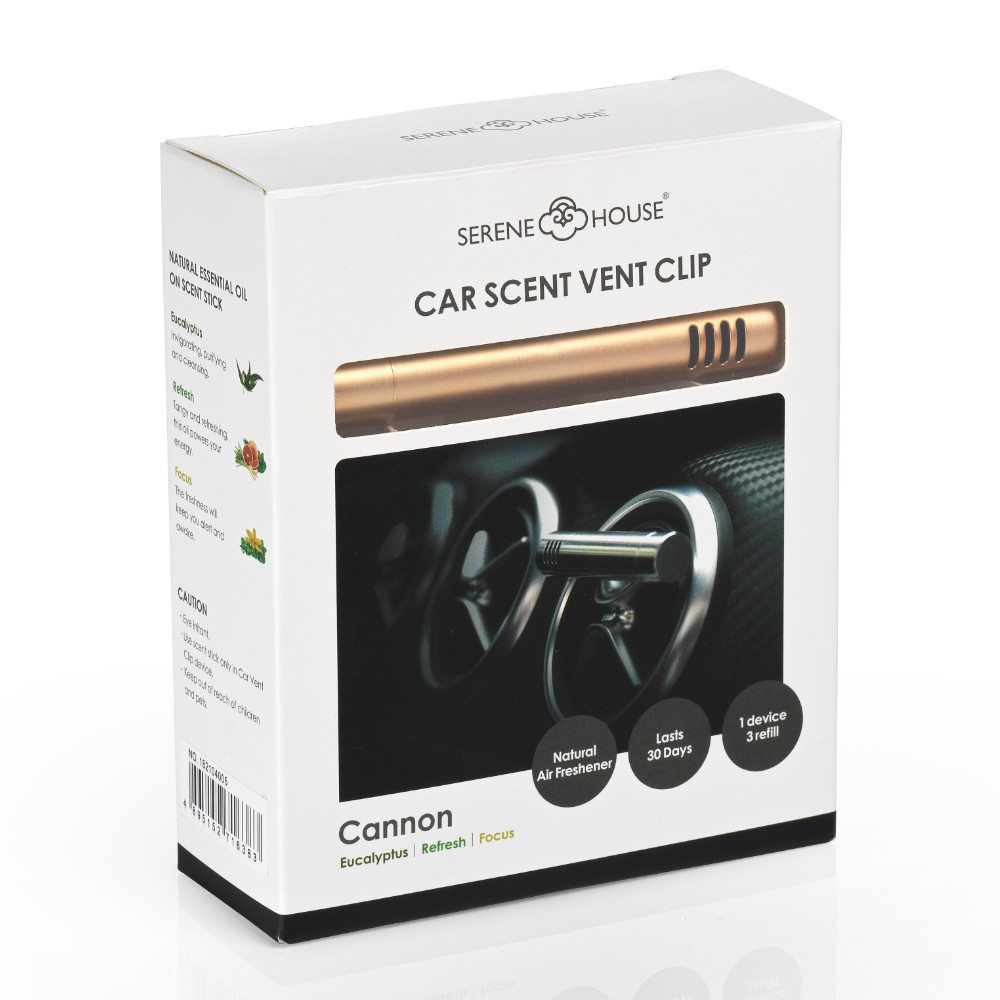 Serene House Car Scent Vent Clip - Cannon Rose Gold