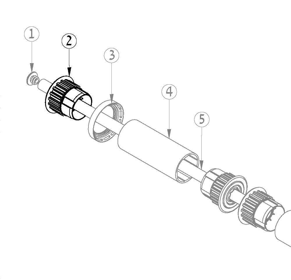 Dolphin Wheel Tube Bearing voor Dolphin Diagnostic 3001