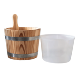 Sauna Emmer Lariks 5 Liter Naturel inclusief binnen emmer