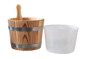 Sauna Emmer Lariks 5 Liter Naturel inclusief binnen emmer