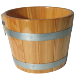Sauna Emmer Lariks 5 Liter blank gelakt met handvat