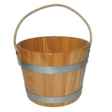 Sauna Emmer Lariks 5 Liter blank gelakt met handvat