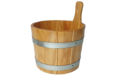 Sauna Emmer Lariks 5 Liter blank gelakt