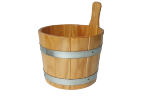 Sauna Emmer Lariks 5 Liter blank gelakt