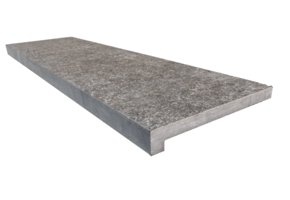 Randsteen rechte neus - Belgische blauwe hardsteen gezandstraald