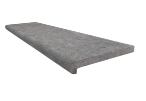 Randsteen afgeronde neus - Belgische blauwe hardsteen gezandstraald