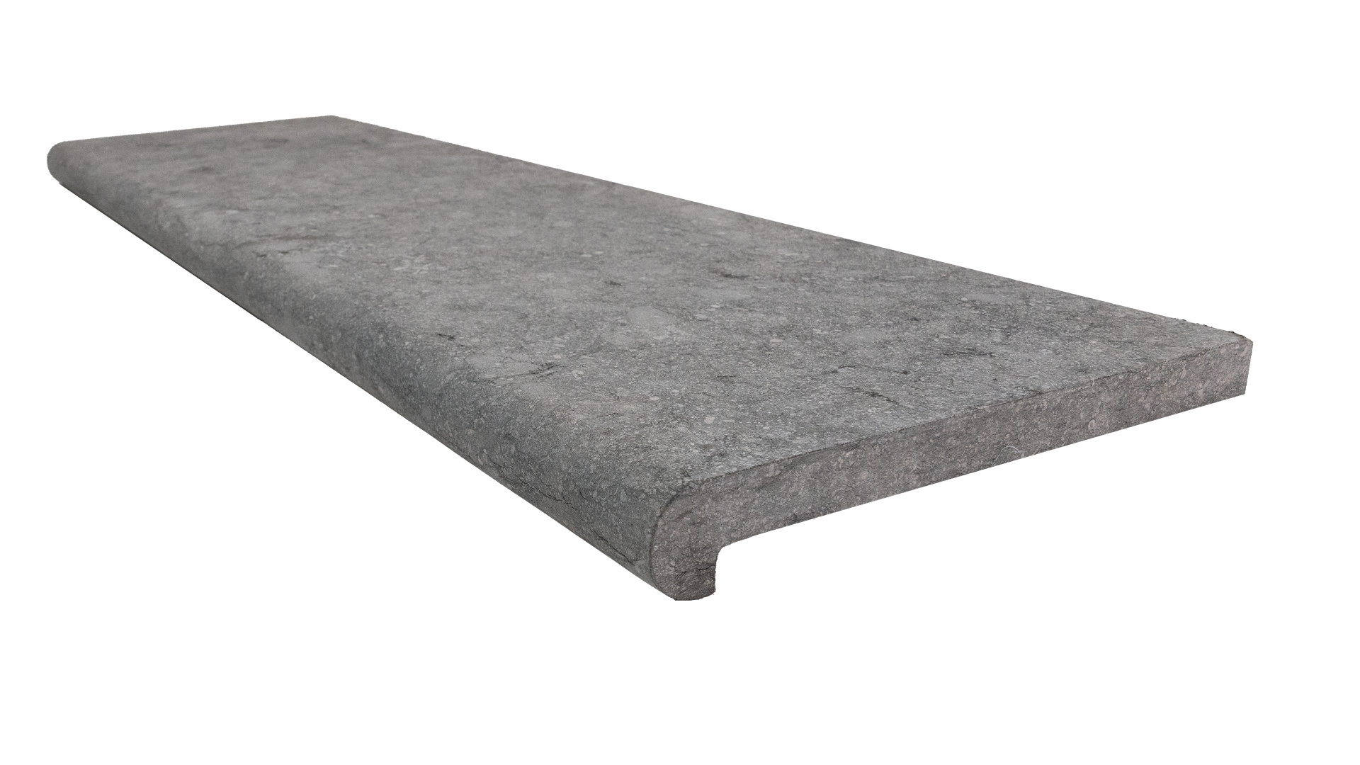 Binnenhoek Belgische blauwe hardsteen gebrand rechte neus