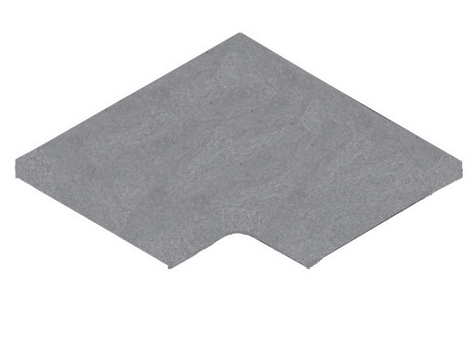 Binnenhoek Asian Blue afgeronde neus