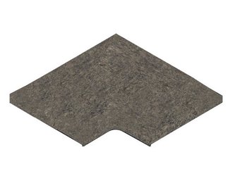 Binnenhoek Black Granada afgeronde neus