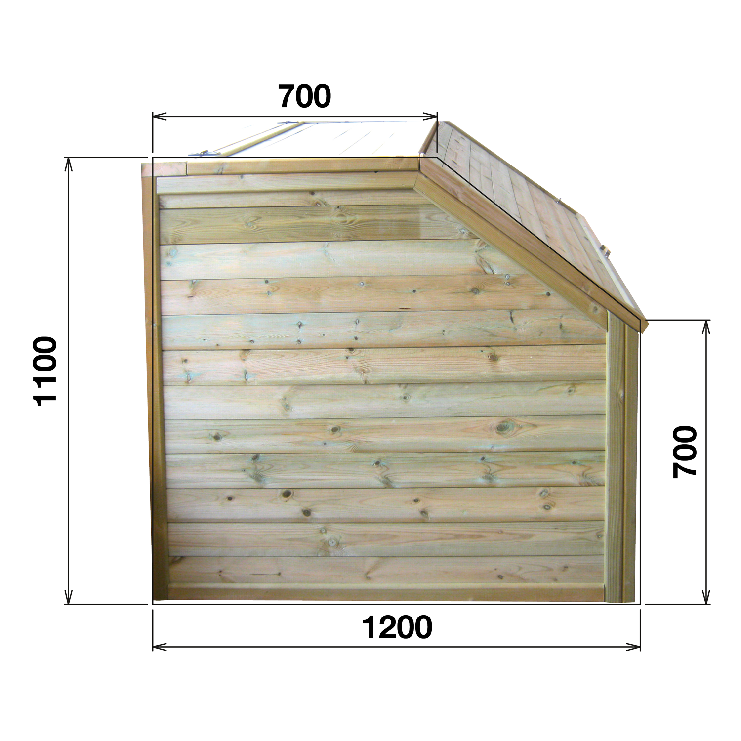 Houten Urban Stadszwembad 6.50 x 3.50 x 1.33 Met Automatisch Rolluik