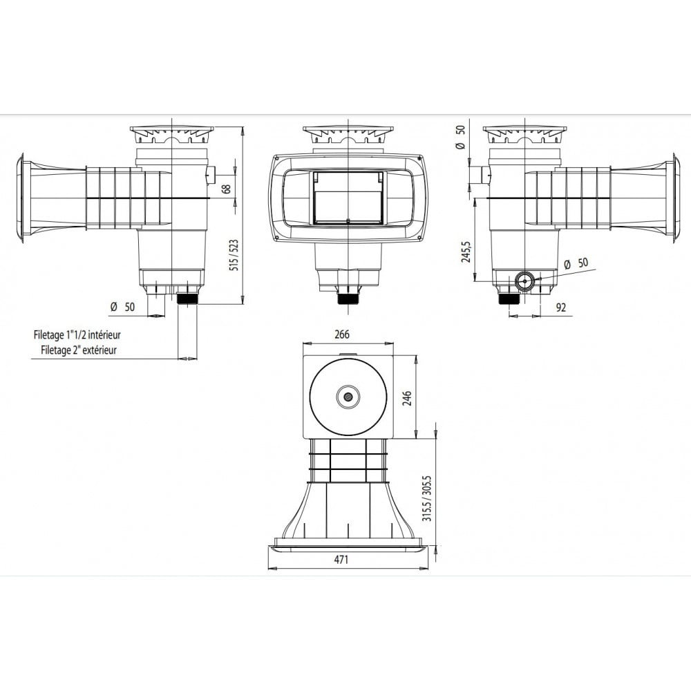 Weltico Skimmer A400 Elegance voor Liner