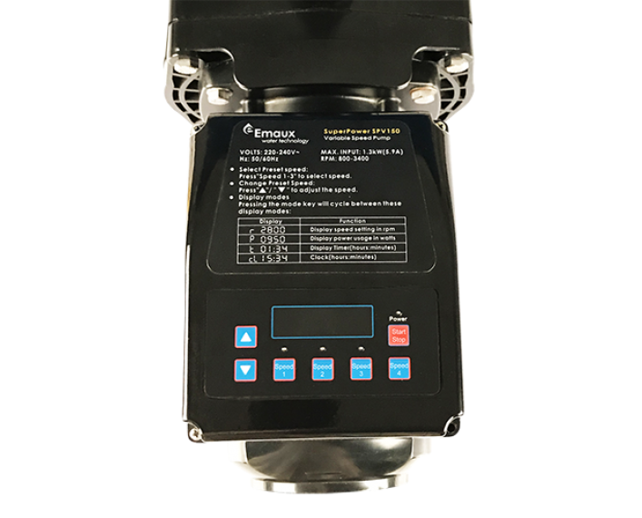 Emaux zwembadpomp met variabele snelheid 1,5 PK 1 fase 3400 RPM / 22 m³ /u