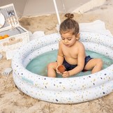 Kinderzwembad witte terrazzo 100 cm