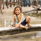 Zwemvest geel walvis 18-30 kg