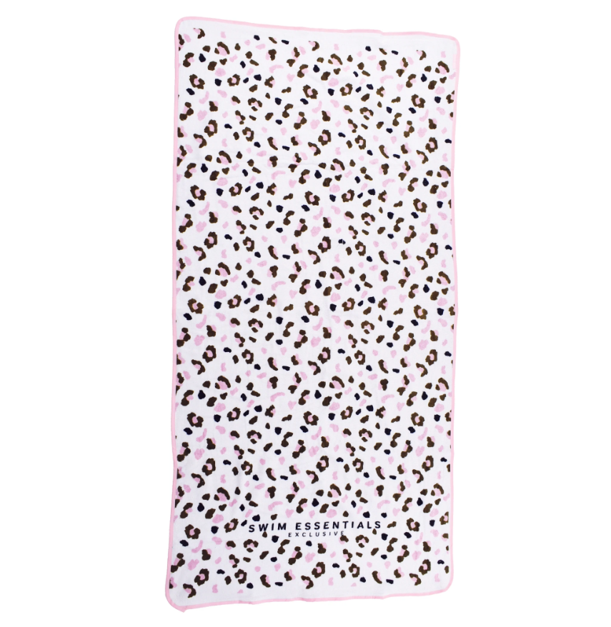 Kinder Strandlaken Panterprint 135 x 65 cm