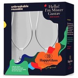 HappyGlass Kunststof Bierglazen 500ml - 2 stuks