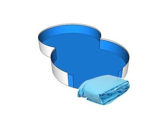 Unipool Liner - Acht vorm - 3,2 x 5,25 x 1,5 m hoogte
