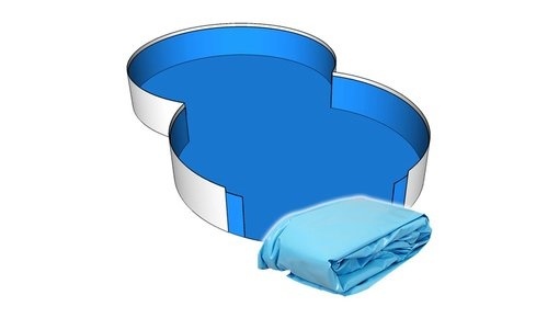 Unipool Liner - Acht vorm - 3,2 x 5,25 x 1,5 m hoogte